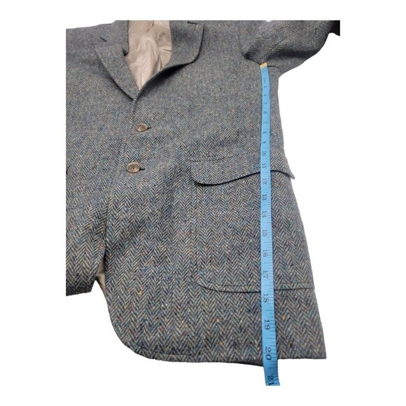 BEN SILVER Jacket Mens 42R Multi TWEED Herringbone Blazer Sport Coat Heavy Wool - Picture 13 of 13
